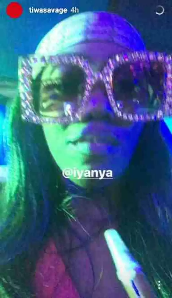 See The Way Tiwa Savage Celebrates Her Bright Future At Club Rumors (Photos)
